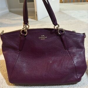 PURPLE COACH BAG